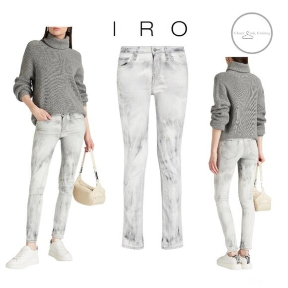 IRO Niris bleached mid-rise skinny jeans Size 29 - Picture 1 of 11